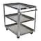 Vestil Aluminum Service Cart, 3 Shelves, 28x40, Aluminum, 660 lb Load Capacity, 3 Shelves, 27.9375" W SCA3-2840 - alternate 1